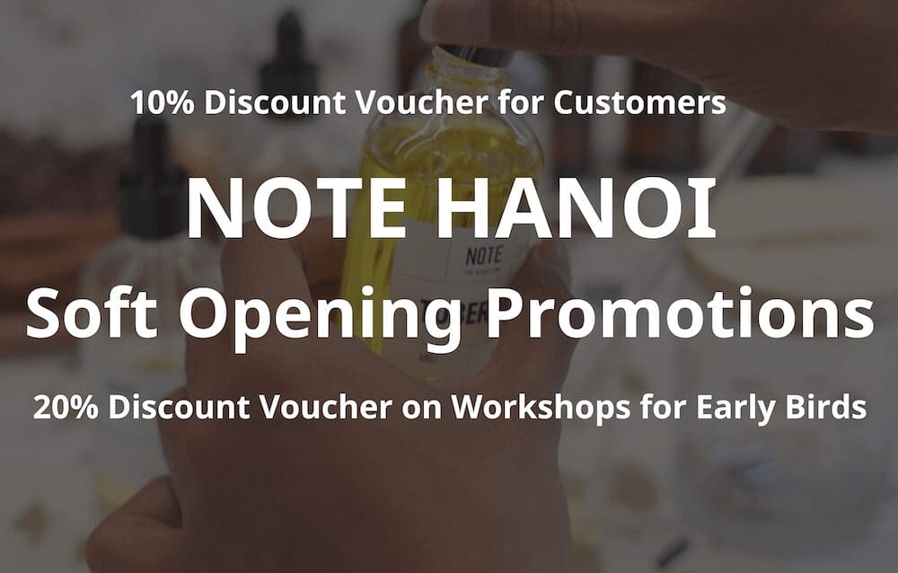 NOTE grand opening promotion in Hanoi Lotte Mall West Lake for workshop