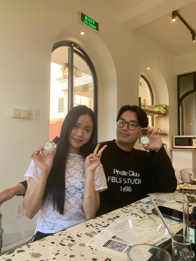 Inside perfume workshop studio at R Space Thao Dien HCMC